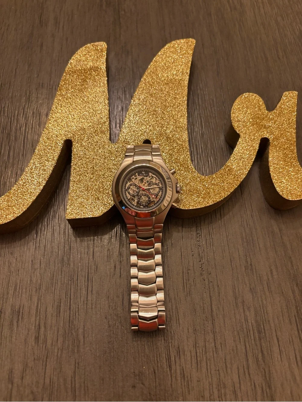 Lucien Piccard Men’s Automatic Skeleton Watch 26503BU – Box & Papers